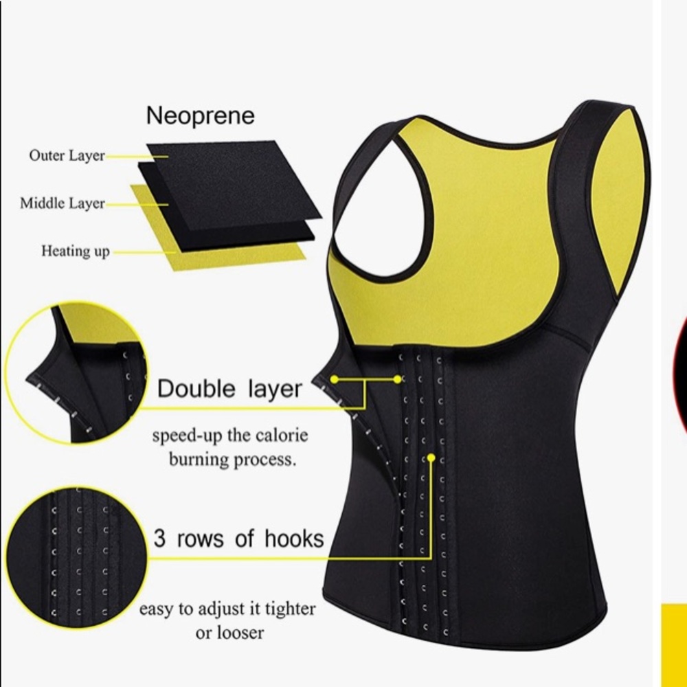 LODAY WeightLoss Neoprene Sauna Sweat WaistTrainer - Picture 2 of 15